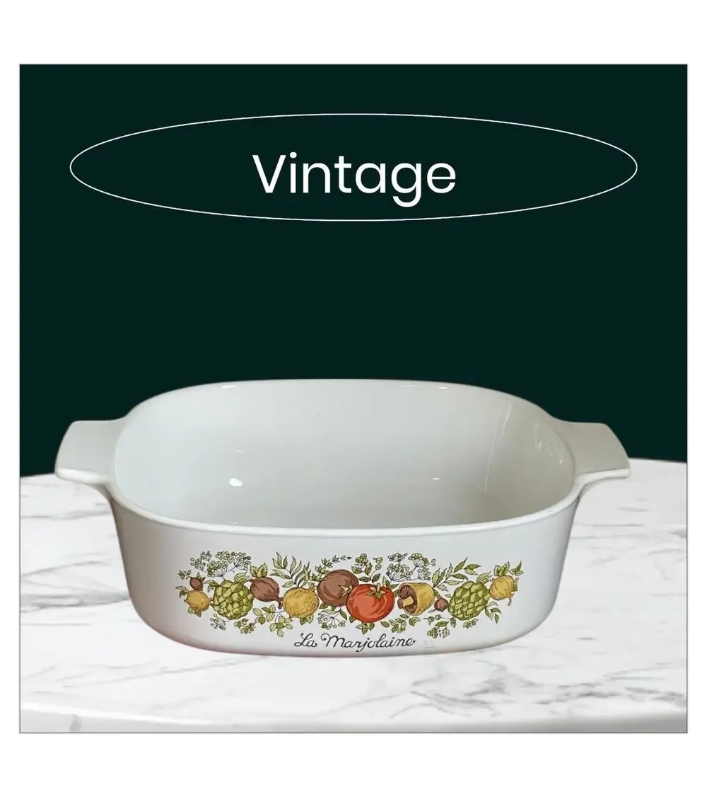Corning Ware La Marjolaine Spice Of Life 2 Quart Casserole Dish Vintage